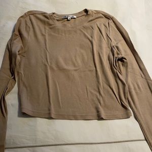 Cotton citizens cropped ribbed t shirt